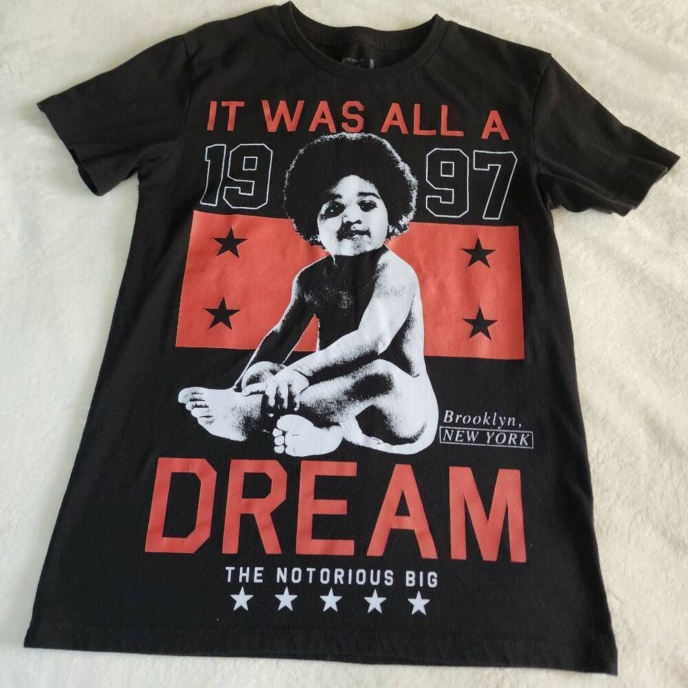 Brooklyn Mint The Notorius BIG Black Graphic Tshirt Size Small